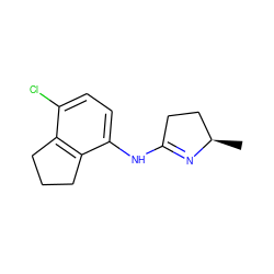 C[C@@H]1CCC(Nc2ccc(Cl)c3c2CCC3)=N1 ZINC000143210941