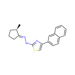 C[C@@H]1CCC/C1=N\Nc1nc(-c2ccc3ccccc3c2)cs1 ZINC000169330818