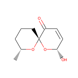 C[C@@H]1CCC[C@@]2(O[C@@H](O)C=CC2=O)O1 ZINC000139093382