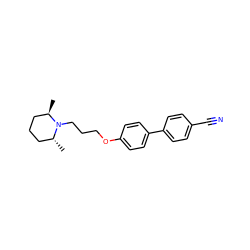 C[C@@H]1CCC[C@@H](C)N1CCCOc1ccc(-c2ccc(C#N)cc2)cc1 ZINC000013859986