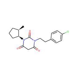 C[C@@H]1CCC[C@@H]1N1C(=O)CC(=O)N(CCc2ccc(Cl)cc2)C1=O ZINC000101678319