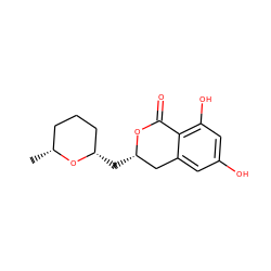 C[C@@H]1CCC[C@H](C[C@H]2Cc3cc(O)cc(O)c3C(=O)O2)O1 ZINC000203258028