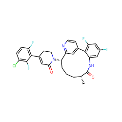 C[C@@H]1CCC[C@H](N2CCC(c3c(F)ccc(Cl)c3F)=CC2=O)c2cc(ccn2)-c2c(F)cc(F)cc2NC1=O ZINC000220131120