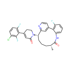 C[C@@H]1CCC[C@H](N2CCC(c3c(F)ccc(Cl)c3F)=CC2=O)c2cc(ccn2)-c2c(F)cccc2NC1=O ZINC000220116302