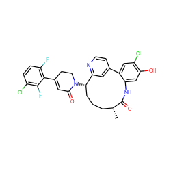 C[C@@H]1CCC[C@H](N2CCC(c3c(F)ccc(Cl)c3F)=CC2=O)c2cc(ccn2)-c2cc(Cl)c(O)cc2NC1=O ZINC001772583509