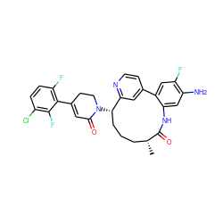 C[C@@H]1CCC[C@H](N2CCC(c3c(F)ccc(Cl)c3F)=CC2=O)c2cc(ccn2)-c2cc(F)c(N)cc2NC1=O ZINC000220126994