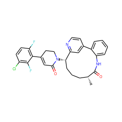 C[C@@H]1CCC[C@H](N2CCC(c3c(F)ccc(Cl)c3F)=CC2=O)c2cc(ccn2)-c2ccccc2NC1=O ZINC000208175751