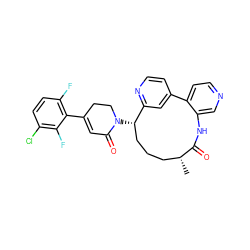 C[C@@H]1CCC[C@H](N2CCC(c3c(F)ccc(Cl)c3F)=CC2=O)c2cc(ccn2)-c2ccncc2NC1=O ZINC000220101271