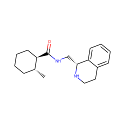 C[C@@H]1CCCC[C@H]1C(=O)NC[C@H]1NCCc2ccccc21 ZINC000424174655