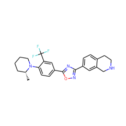 C[C@@H]1CCCCN1c1ccc(-c2nc(-c3ccc4c(c3)CNCC4)no2)cc1C(F)(F)F ZINC000118838269