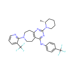 C[C@@H]1CCCCN1c1nc2c(c(Nc3ccc(C(F)(F)F)cc3)n1)CCN(c1ncccc1C(F)(F)F)CC2 ZINC000043173949