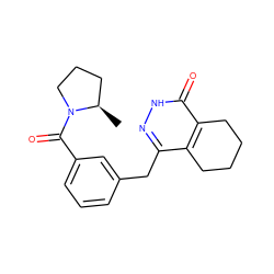 C[C@@H]1CCCN1C(=O)c1cccc(Cc2n[nH]c(=O)c3c2CCCC3)c1 ZINC000168539752