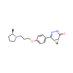 C[C@@H]1CCCN1CCCOc1ccc(C2=NNC(=O)[C@@H]3C[C@H]23)cc1 ZINC000202709824