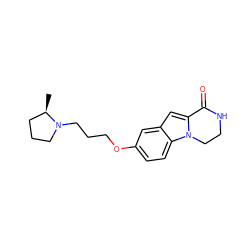 C[C@@H]1CCCN1CCCOc1ccc2c(c1)cc1n2CCNC1=O ZINC000035308488