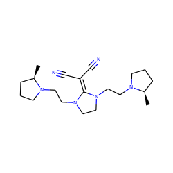 C[C@@H]1CCCN1CCN1CCN(CCN2CCC[C@H]2C)C1=C(C#N)C#N ZINC000036289098