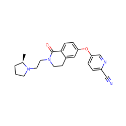 C[C@@H]1CCCN1CCN1CCc2cc(Oc3ccc(C#N)nc3)ccc2C1=O ZINC000059114242