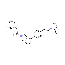 C[C@@H]1CCCN1CCc1ccc(C2=CC[C@H]3CN(C(=O)Cc4ccccc4)C[C@@H]23)cc1 ZINC000040896043