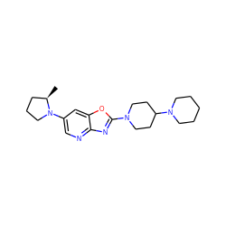 C[C@@H]1CCCN1c1cnc2nc(N3CCC(N4CCCCC4)CC3)oc2c1 ZINC000073298652