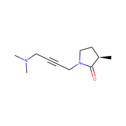 C[C@@H]1CCN(CC#CCN(C)C)C1=O ZINC000013833833