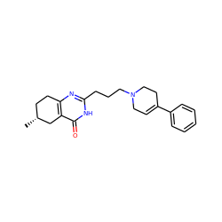 C[C@@H]1CCc2nc(CCCN3CC=C(c4ccccc4)CC3)[nH]c(=O)c2C1 ZINC000040412885