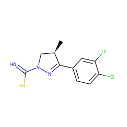 C[C@@H]1CN(C(=N)S)N=C1c1ccc(Cl)c(Cl)c1 ZINC000013474227