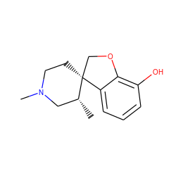 C[C@@H]1CN(C)CC[C@@]12COc1c(O)cccc12 ZINC000029481389