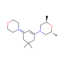 C[C@@H]1CN(C2=CC(=[N+]3CCOCC3)CC(C)(C)C2)C[C@@H](C)O1 ZINC000015953089