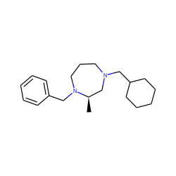 C[C@@H]1CN(CC2CCCCC2)CCCN1Cc1ccccc1 ZINC001772617014