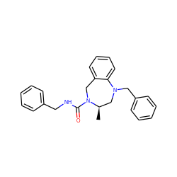 C[C@@H]1CN(Cc2ccccc2)c2ccccc2CN1C(=O)NCc1ccccc1 ZINC001772587541