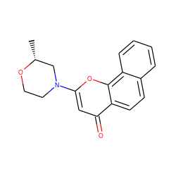 C[C@@H]1CN(c2cc(=O)c3ccc4ccccc4c3o2)CCO1 ZINC000000003125