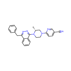 C[C@@H]1CN(c2ccc(C#N)cn2)CCN1c1nnc(Cc2ccccc2)c2ccccc12 ZINC000040975962