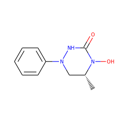 C[C@@H]1CN(c2ccccc2)NC(=O)N1O ZINC000013759122