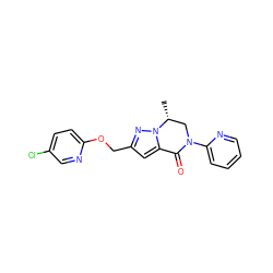 C[C@@H]1CN(c2ccccn2)C(=O)c2cc(COc3ccc(Cl)cn3)nn21 ZINC000473085534