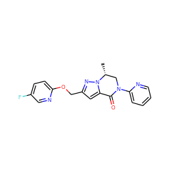 C[C@@H]1CN(c2ccccn2)C(=O)c2cc(COc3ccc(F)cn3)nn21 ZINC000473105317