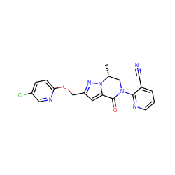 C[C@@H]1CN(c2ncccc2C#N)C(=O)c2cc(COc3ccc(Cl)cn3)nn21 ZINC000473082628