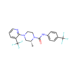 C[C@@H]1CN(c2ncccc2C(F)(F)F)CCN1C(=O)Nc1ccc(C(F)(F)F)cc1 ZINC000013611992