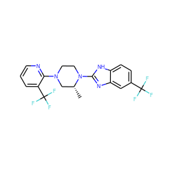 C[C@@H]1CN(c2ncccc2C(F)(F)F)CCN1c1nc2cc(C(F)(F)F)ccc2[nH]1 ZINC000035801101