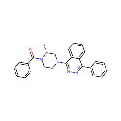 C[C@@H]1CN(c2nnc(-c3ccccc3)c3ccccc23)CCN1C(=O)c1ccccc1 ZINC000049055189