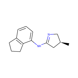 C[C@@H]1CN=C(Nc2cccc3c2CCC3)C1 ZINC000143189019