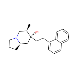 C[C@@H]1CN2CCC[C@@H]2C[C@]1(O)CCc1cccc2ccccc12 ZINC000064539336