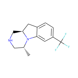 C[C@@H]1CNC[C@H]2Cc3ccc(C(F)(F)F)cc3N12 ZINC000028463118