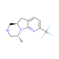 C[C@@H]1CNC[C@H]2Cc3ccc(C(F)(F)F)nc3N12 ZINC000028571969