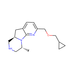 C[C@@H]1CNC[C@H]2Cc3ccc(COCC4CC4)nc3N12 ZINC000028572249