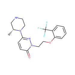 C[C@@H]1CNCCN1c1ccc(=O)n(CCOc2ccccc2C(F)(F)F)n1 ZINC000045255176