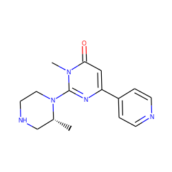 C[C@@H]1CNCCN1c1nc(-c2ccncc2)cc(=O)n1C ZINC000139405782