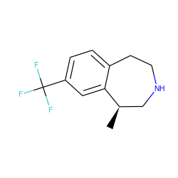 C[C@@H]1CNCCc2ccc(C(F)(F)F)cc21 ZINC000028127765