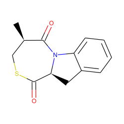 C[C@@H]1CSC(=O)[C@@H]2Cc3ccccc3N2C1=O ZINC000027322378