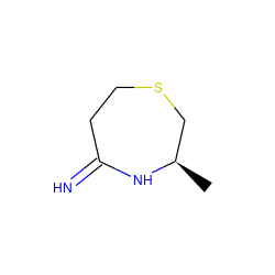 C[C@@H]1CSCCC(=N)N1 ZINC000003951931