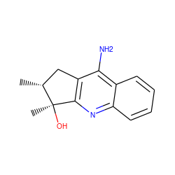 C[C@@H]1Cc2c(nc3ccccc3c2N)[C@@]1(C)O ZINC000013766029