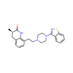 C[C@@H]1Cc2cccc(CCN3CCN(c4nsc5ccccc45)CC3)c2NC1=O ZINC000028527243